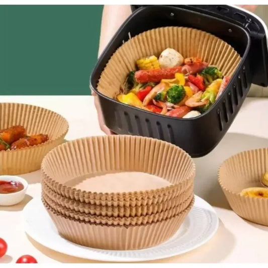 Lot de Papiers de Cuisson Jetables pour Air Fryer (Anti-adhésif)