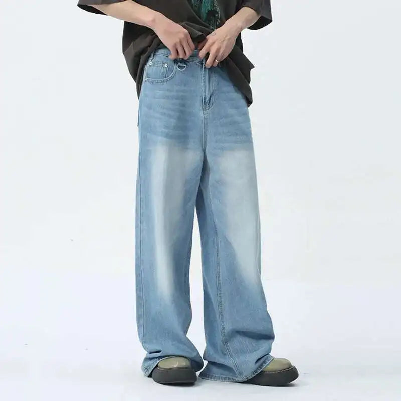 Jean Large IEFB Style Vintage Camouflage – Coupe Loose Décontractée