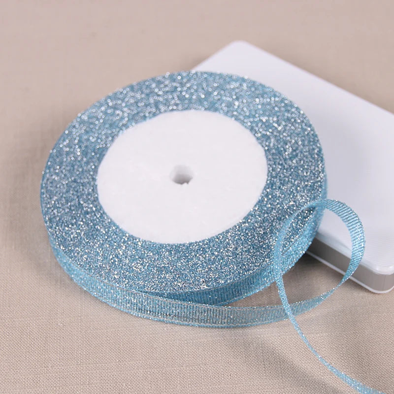 Ruban Métallique Pailleté pour Bricolage et Cadeaux (22m)