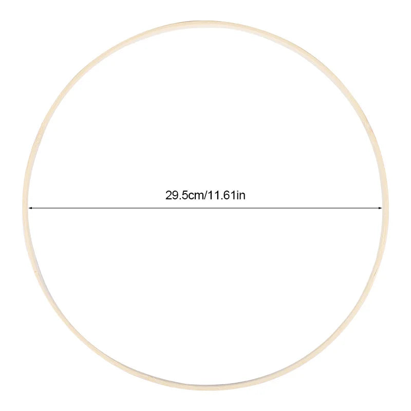 Lot de 5 Anneaux en Bambou pour Décoration Florale DIY