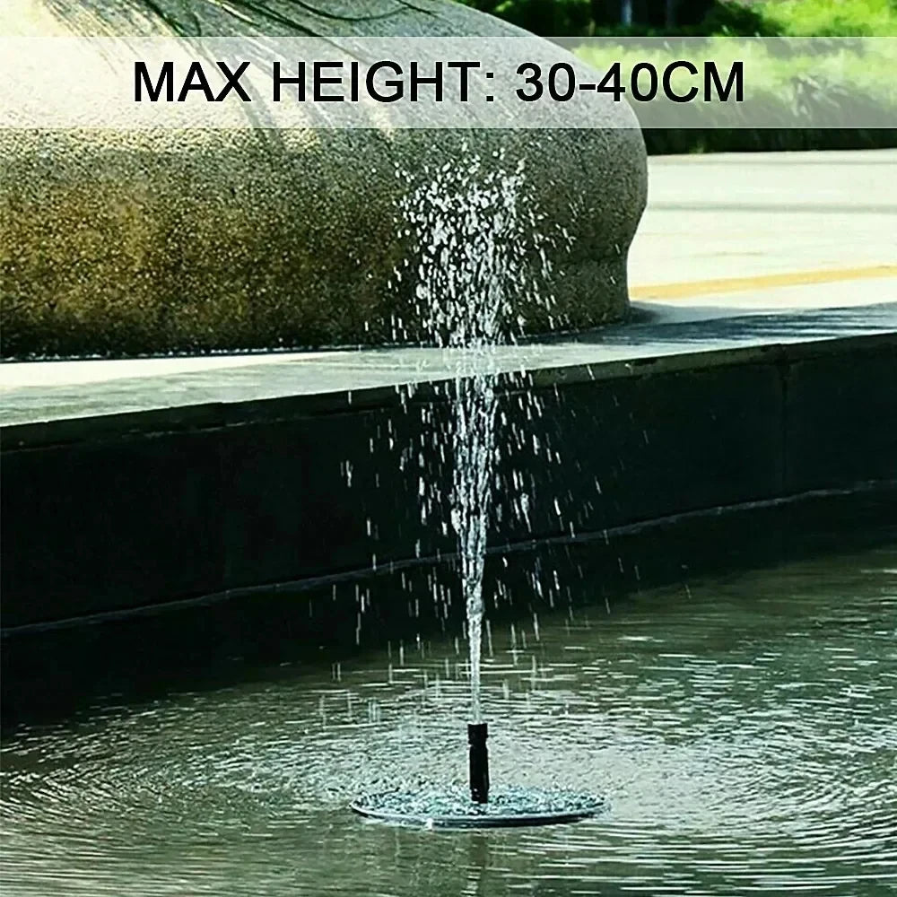 Fontaine Solaire Flottante pour Jardin et Bassin