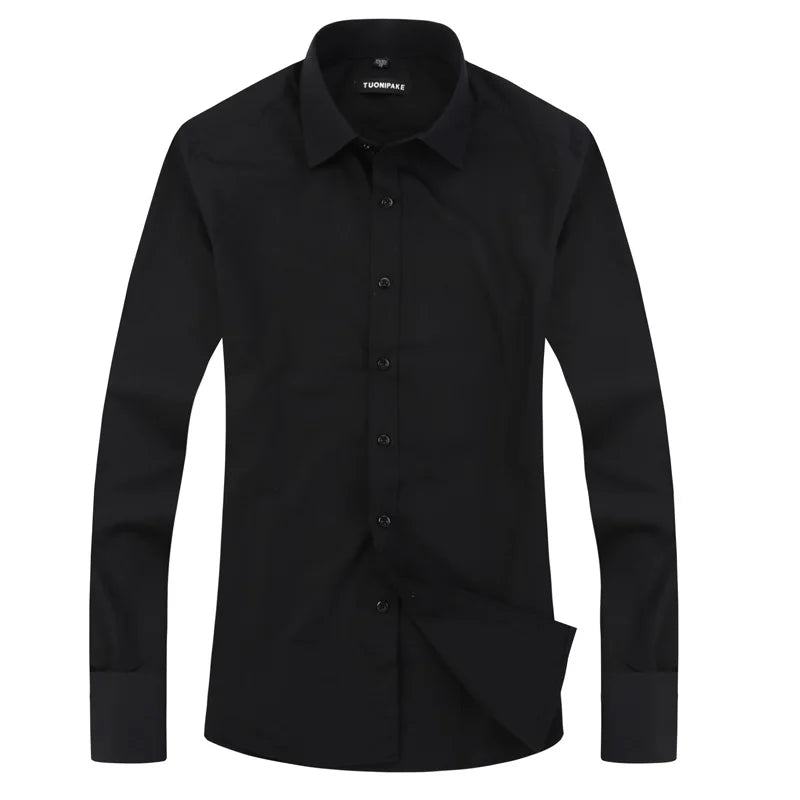 Chemise Homme Slim Fit à Poignets Mousquetaires – Élégance Formelle & Business
