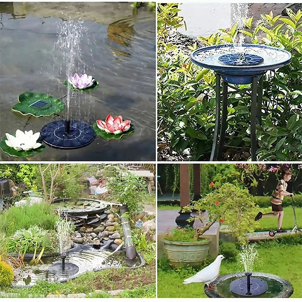 Fontaine Solaire Flottante pour Jardin et Bassin