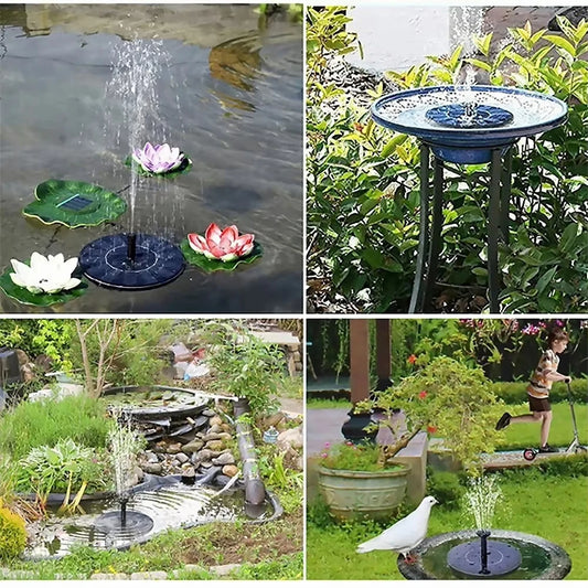 Fontaine Solaire Flottante pour Jardin et Bassin