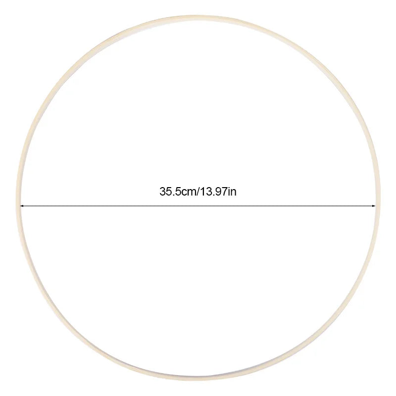 Lot de 5 Anneaux en Bambou pour Décoration Florale DIY