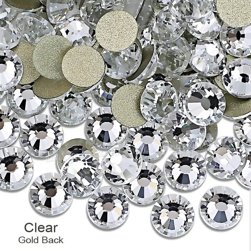 Strass en Verre Brillants pour Nail Art et Strass (Sans colle)