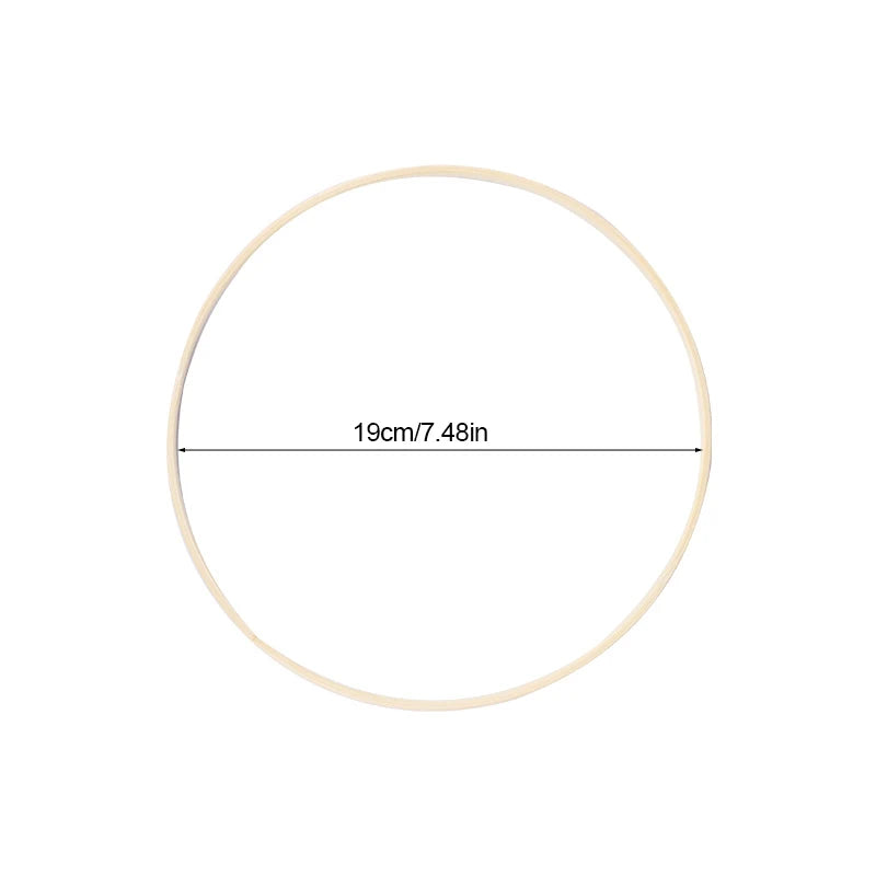 Lot de 5 Anneaux en Bambou pour Décoration Florale DIY