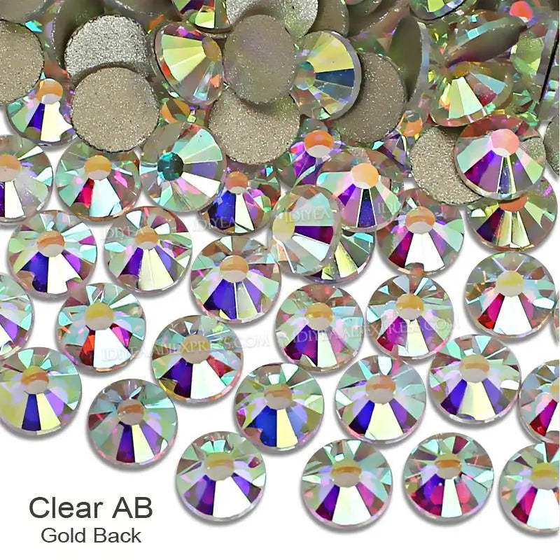 Strass en Verre Brillants pour Nail Art et Strass (Sans colle)