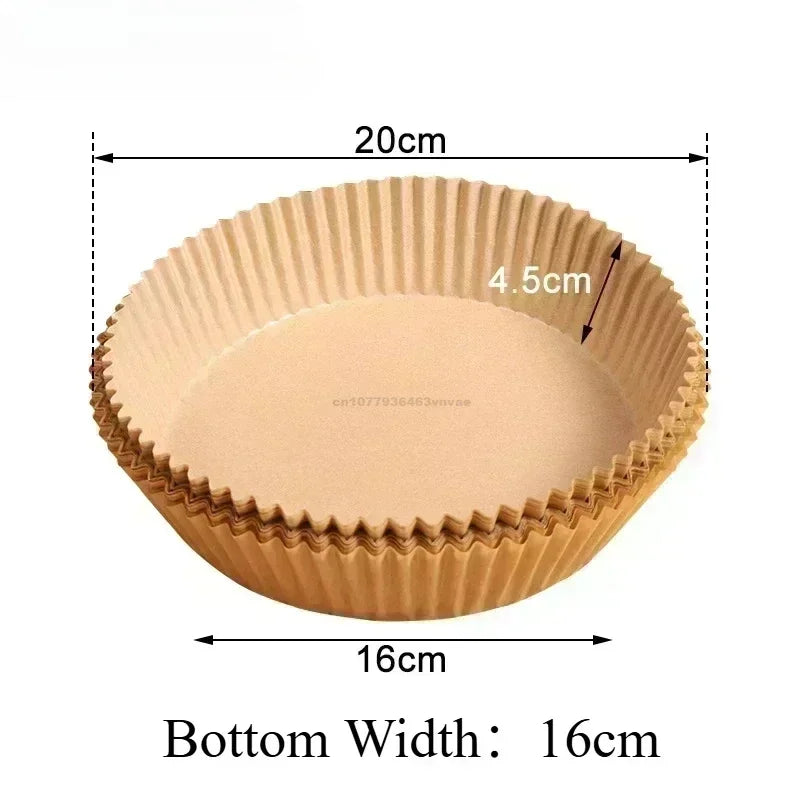 Lot de Papiers de Cuisson Jetables pour Air Fryer (Anti-adhésif)