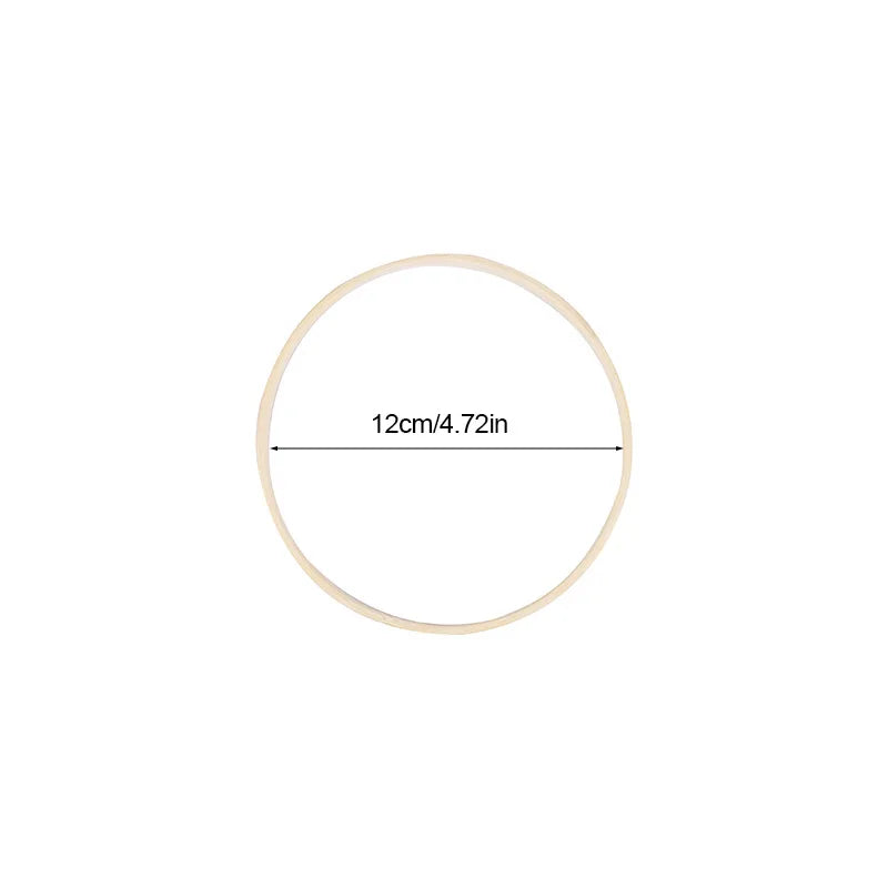 Lot de 5 Anneaux en Bambou pour Décoration Florale DIY