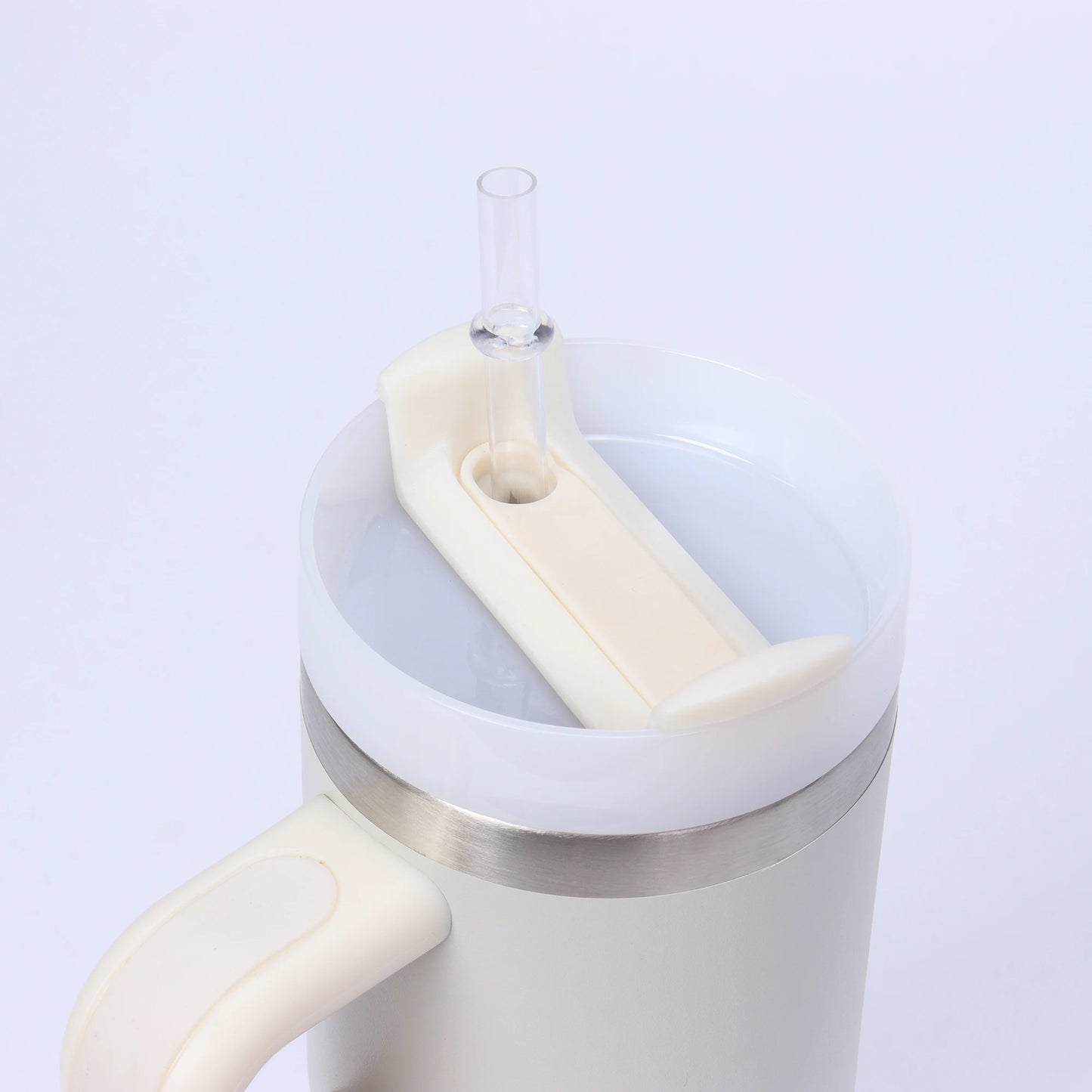 Gobelet Isotherme OMNÉO — Acier Inoxydable avec Paille (400ml)