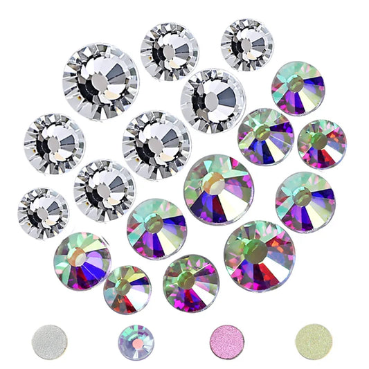 Strass en Verre Brillants pour Nail Art et Strass (Sans colle)