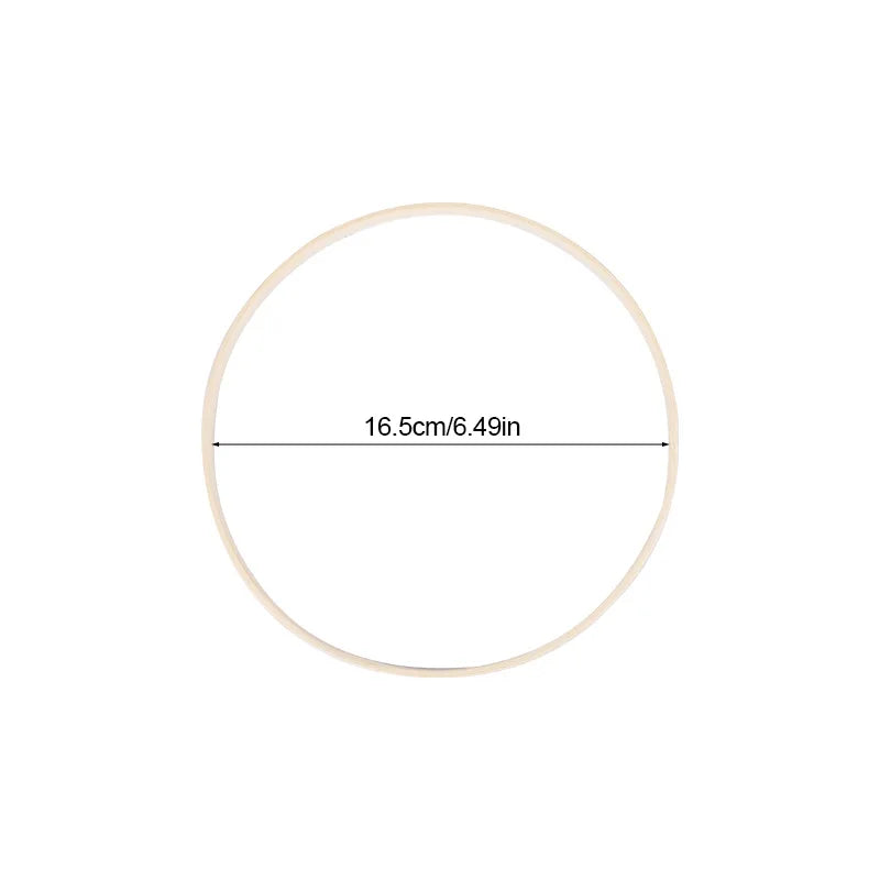Lot de 5 Anneaux en Bambou pour Décoration Florale DIY