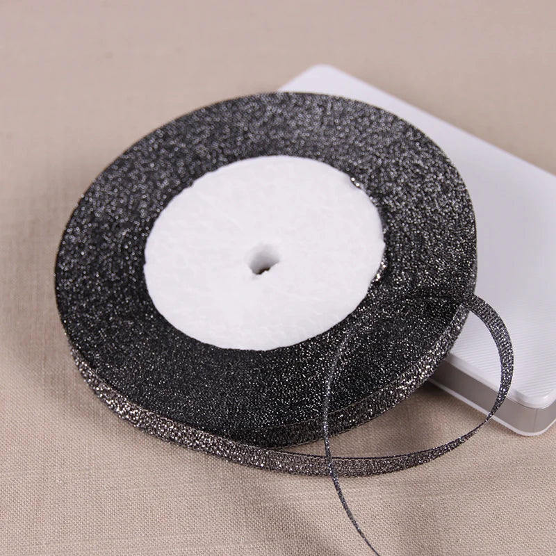 Ruban Métallique Pailleté pour Bricolage et Cadeaux (22m)