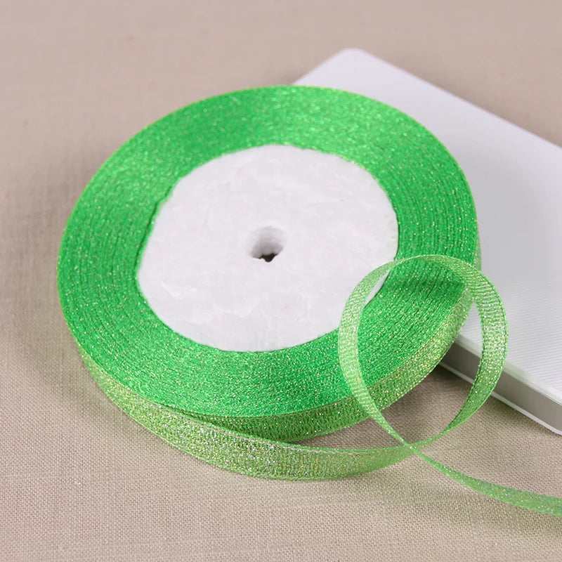 Ruban Métallique Pailleté pour Bricolage et Cadeaux (22m)