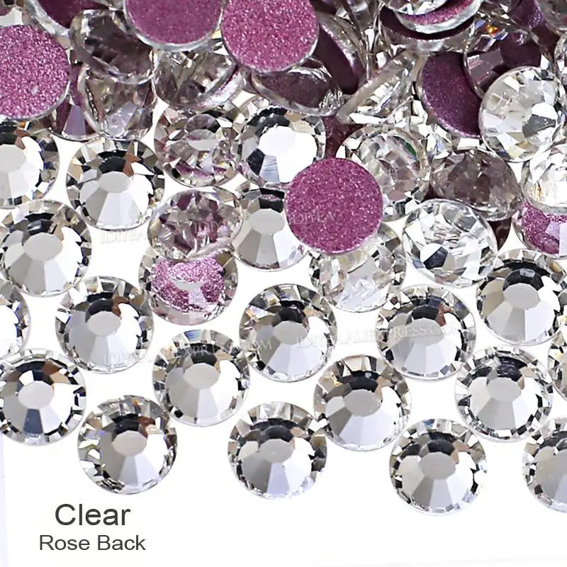 Strass en Verre Brillants pour Nail Art et Strass (Sans colle)