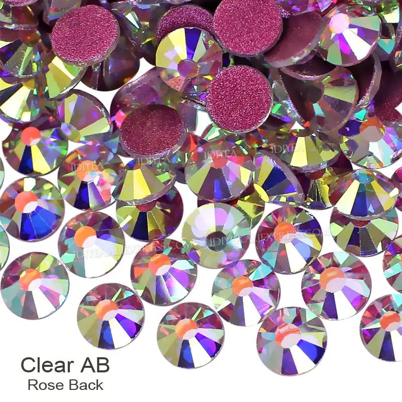 Strass en Verre Brillants pour Nail Art et Strass (Sans colle)