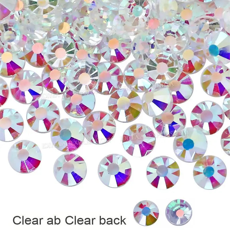 Strass en Verre Brillants pour Nail Art et Strass (Sans colle)