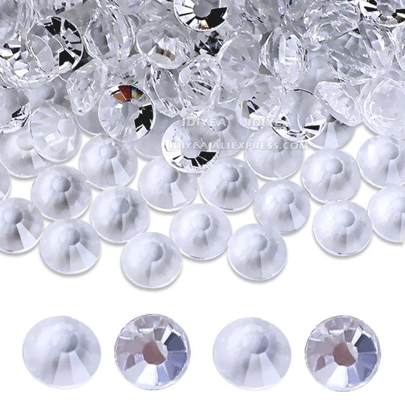 Strass en Verre Brillants pour Nail Art et Strass (Sans colle)
