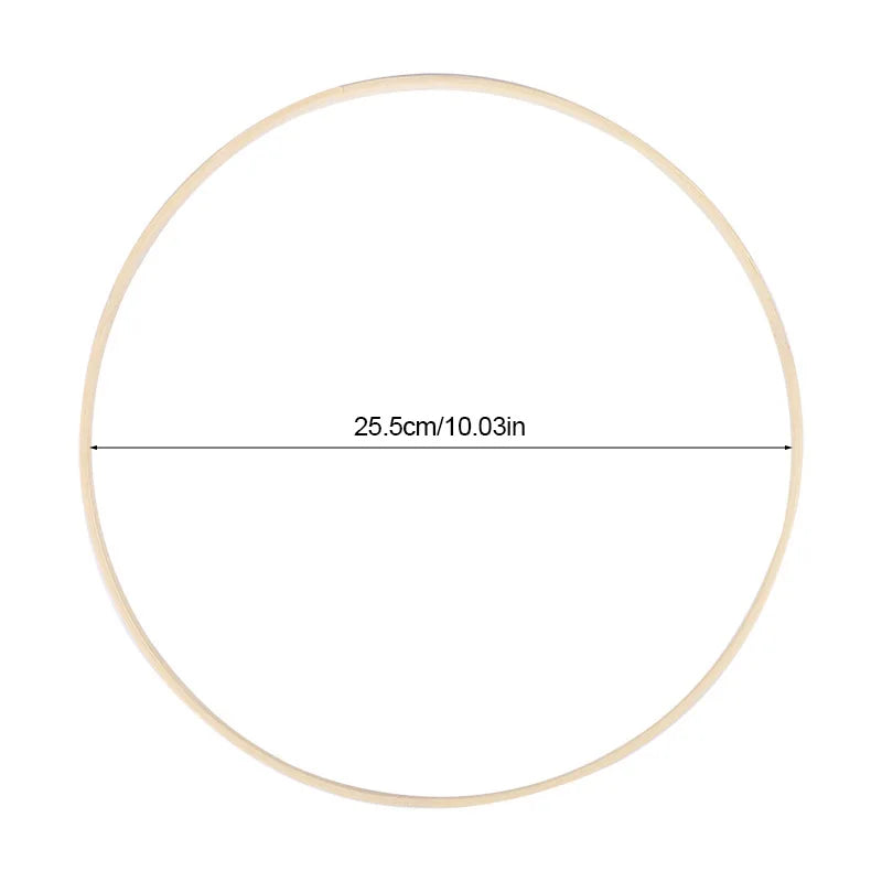 Lot de 5 Anneaux en Bambou pour Décoration Florale DIY