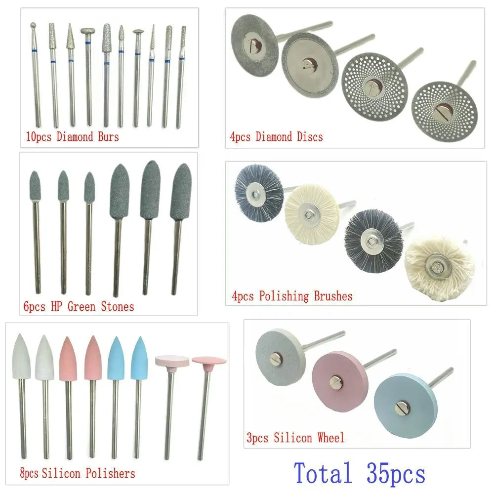 Kit de Polissage Dentaire Pro – 35 Pièces